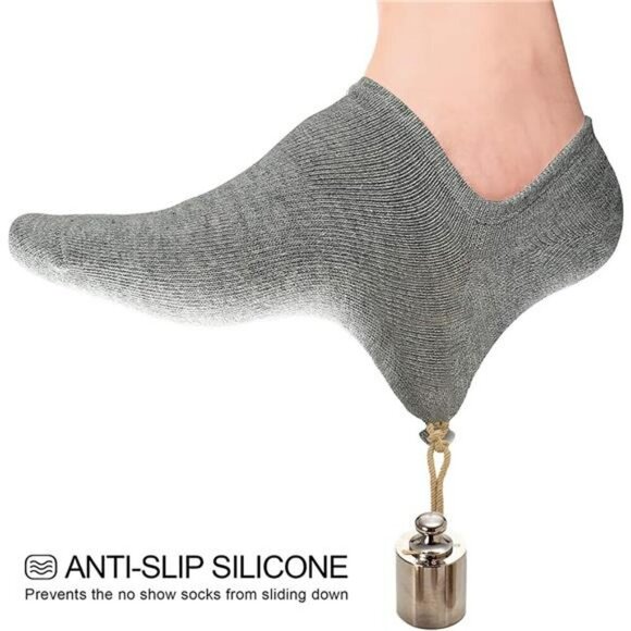 Wernies No Show Socks Women Non Slip Low Cut Invisible Socks 4 or 8 Pair Set - Picture 4 of 8